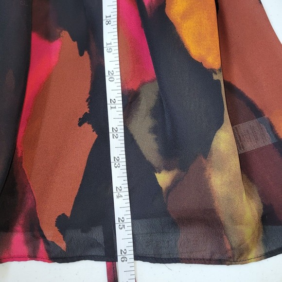 Tapemeasure Womens Abstract Multi-Color Sequin Top Size Large L - Picture 10 of 12